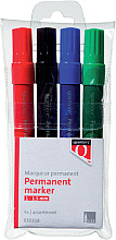 permanent marker quantore rond 1 1.5mm assorti 4 stuks