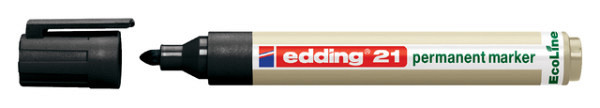 viltstift edding 21 ecoline rond zwart 1.5 3mm