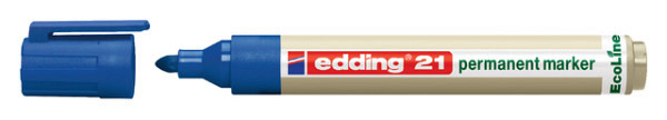 viltstift edding 21 ecoline rond blauw 1.5 3mm