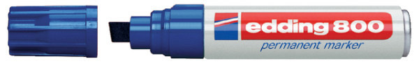 viltstift edding 800 schuin 4 12mm blauw