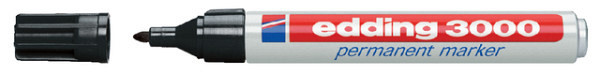 viltstift edding 3000 rond 1.5 3mm zwart