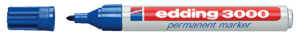 viltstift edding 3000 rond 1.5 3mm blauw