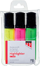 markeerstift quantore assorti etui 3 kleuren