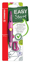 vulpotlood stabilo easyergo hb 3.15mm linkshandig roze lila incl puntenslijper blister 1 stuk