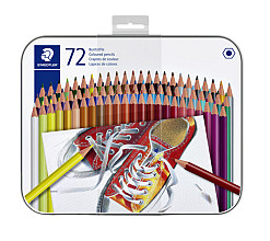kleurpotlood staedtler 175 6kantig assorti blik 72 kleuren