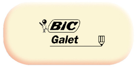 gum bic galet pvc vrij zacht potlood wit