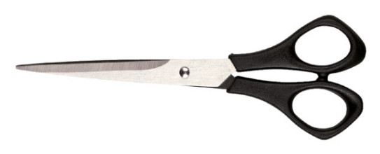 schaar quantore 160mm plastic handvat zwart