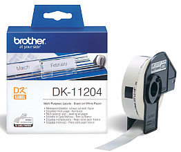 etiket brother dk 11204 multifunctioneel 17x54mm 1 rol 400 stuks wit