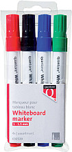 whiteboardmarker quantore rond 1 1.5mm 4 stuks assorti