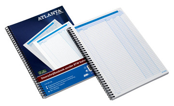 doorschrijfkasboek djois atlanta met kopie carbon a4 2 geldkolommen wit