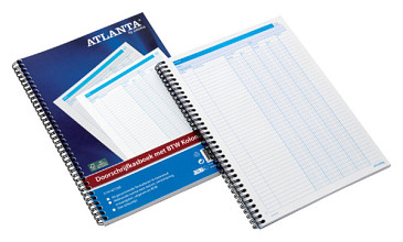 doorschrijfkasboek djois atlanta met kopie carbon a4 4 geldkolommen met btw