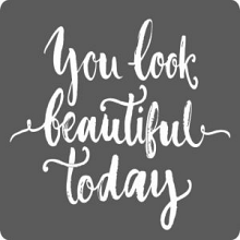 etiket sticker you look beautiful today 500 stuks