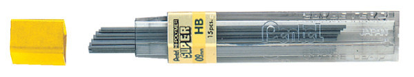 potloodstift pentel hb 0.9mm zwart koker 15 stuks