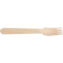 snackvork met snijkant 140mm 200 stuks hout