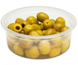 bakje rond pp 115x55 inhoud 350cc helder 500 stuks