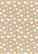cadeaupapier 30cm k102015 3 30 hearts white 100 meter