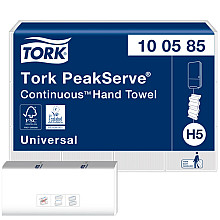 handdoek tork h5 peakserve universal 1 laags 201x225mm 12x410 vel wit 100585