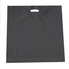 plastic tassen zwart 50 micron 45x50 2x4cm 500 st