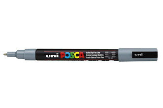 verfstift posca pc3m fijn grijs