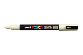 verfstift posca pc3m fijn ivoor