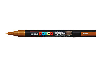 verfstift posca pc3m fijn brons