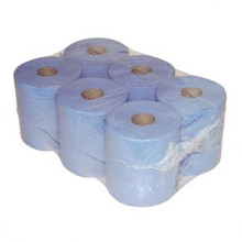 poetspapier blauw midi 20cmx300mtr 1 laags 6 stuks