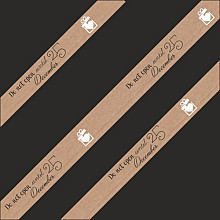 papierband 15mm x 50mtr kraft do not open until 25 december