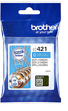 inktcartridge brother lc 421c blauw