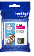 inktcartridge brother lc 421m rood