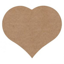 etiket sticker hart kraft 500 stuks