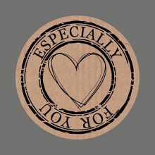 etiket sticker kraft especially for you 500 stuks
