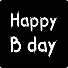 etiket sticker schoolbord 500 stuks happy b day