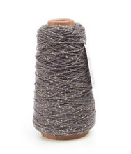cotton cord lurex twist katoen touw 300 meter grijs goud 2mm