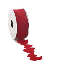 lint vellu heart ribbon rood 38 5mm x 5 meter