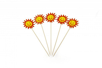 zon op prikker 190mm 100 stuks