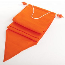 wimpel stof oranje 17x155cm