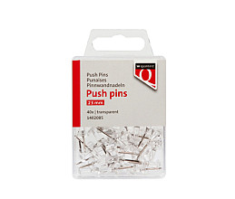 push pins quantore 40 stuks transparant