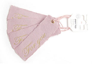 for you papertag 3 7 x 12cm roze 4 stuks