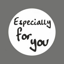etiket sticker wit zwart especially for you 500 stuks