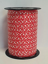 krullint hartjes malo 10mm x 250 meter rood wit