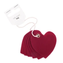 vellu heart rood tags 6 stuks