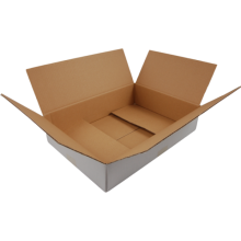 amerikaanse vouwdoos wit 302x215x100mm per stuk