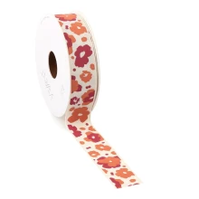 lint mekko ribbon rood 25mm x 10m