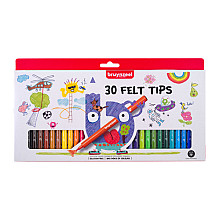 viltstift bruynzeel kids set 30 kleuren