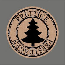 etiket sticker kerst prettige feestdagen kraft 500 stuks