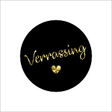 etiket sticker zwart verrassing 250 stuks