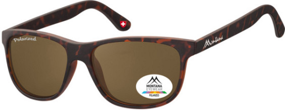 zonnebril montana met bruin gepolariseerd glas mat turtle