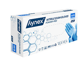 handschoen hynex nitril m blauw 3.5g pak 100 stuks