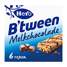 tussendoortje hero b tween melkchocolade 6pack reep 25gr