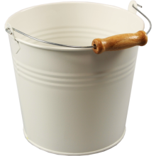 emmer zink 14cm hoog x diameter 16cm   2.31liter wit